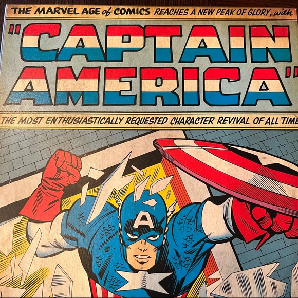 Captain America Comic Book wall plaque - Picture 3 of 5